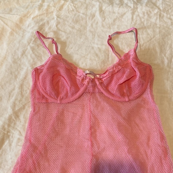 Vintage Victoria’s Secret Mesh Lace Teddy. Mini Length. Size 36C/Small. Negligée - Picture 4 of 11